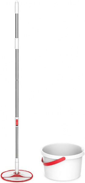 Швабра вращающаяся Xiaomi YIJIE 4 pcs красная/белая фото 1